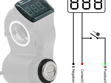 Llave de contacto con voltímetro - Conector SM