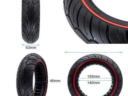 Rueda maciza ultraligera 9,5x2,5 roja para NIU