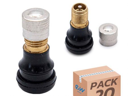 Válvula tubeless recta (junta presión) - PVR40 - 20uds