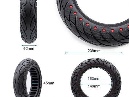 Rueda maciza ultraligera 10x2,5-6,1/B44 - puntos rojos [Nedong]