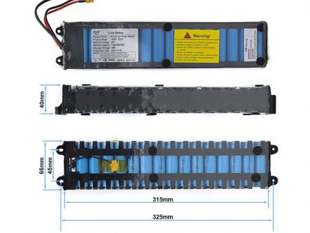 Batería 36v 7,8 A/h con conectores XT30 y JST