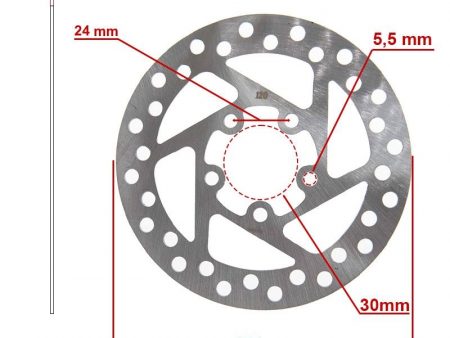 Disco de freno 120mm 5H plata para Xiaomi M365, Essential, 1S, Pro/2