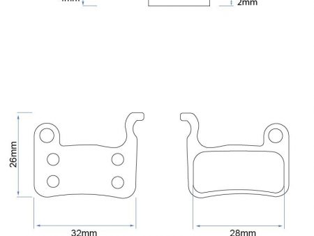 RS001-R pastilla resina para pinza xtech - 2 juegos