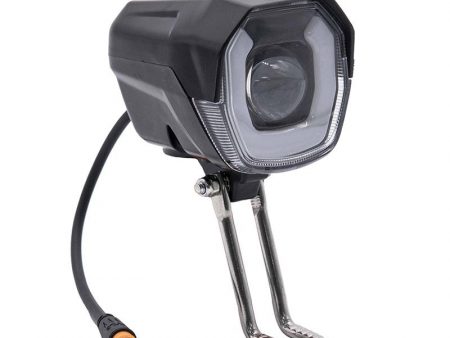 Faro led con claxon negro 12-72v con conector waterproof
