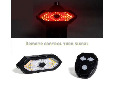 Piloto trasero con intermitentes y mando inalámbrico