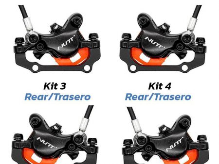 Kit de freno hidráulico negro A5-D Delantero R trasero R [NUTT]