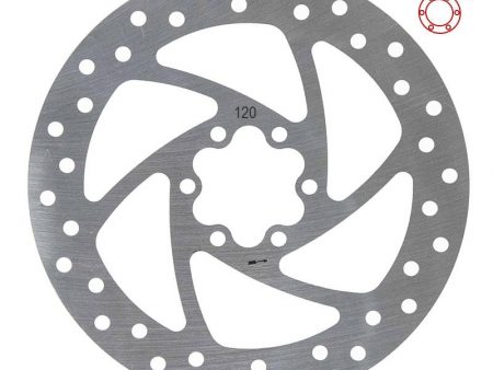 Disco de freno 120mm 6H plata para Cecotec Outsider/Bongo serie A