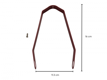 Soporte guardabarro Trasera G30 MAX Rojo