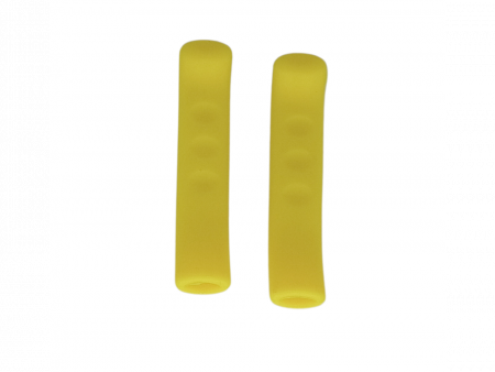 Protector De Silicona Para Maneta De Freno Patinete Y Bicicleta Amarillo (2PCS)