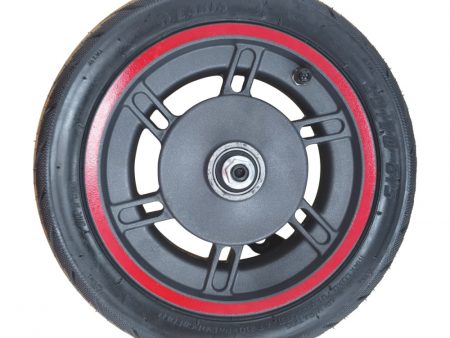 Rueda Delantera + 60/70-6.5 (10*2.50-6.5) Neumático Cámara Con Freno De Tambor Aro Rojo Para Zfox Max