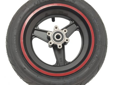 Rueda Delantera 10*2.7-6.5 Neumático Tubeless Con Aro Rojo