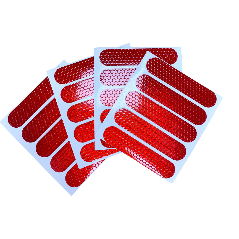 Reflectante Pegatina Roja 20Pcs