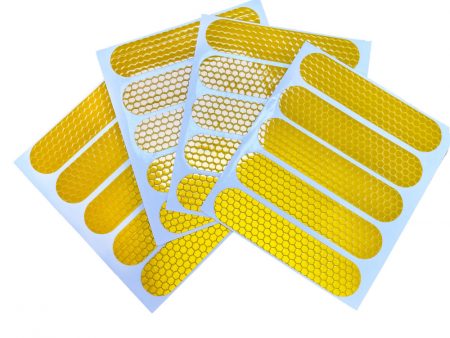 Reflectante Pegatinas Amarillas 20 Pcs