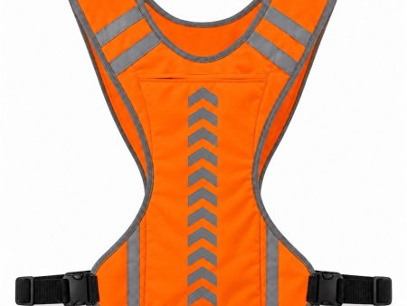 Chaleco Reflectante Ajustable con Bolsillo Naranja