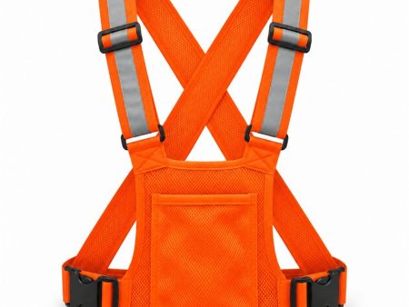 Chaleco Reflectante Ajustable con Bolsillo Naranja